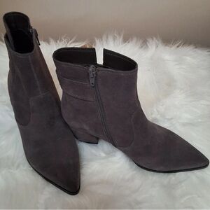 Chic Charcoal Ankle Booties